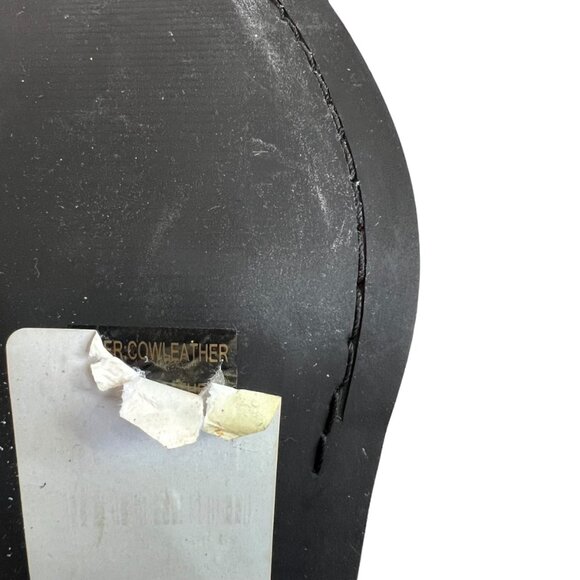 Ecote harness boots 8 ankle booties mules black leather block heel slingback - Picture 11 of 11